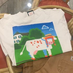 **FREE W PURCHASE** cow graphic tee